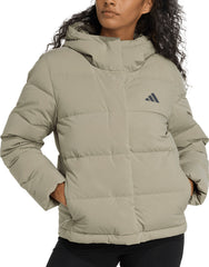 Helionic ClimaWarm Hooded Womens Down Jacket - Green