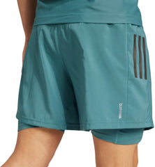 Own The Run ClimaCool 2 In 1 Mens Running Shorts - Green