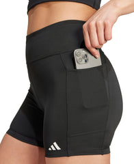 Own The Run 5 Inch Womens Short Running Tights - Black