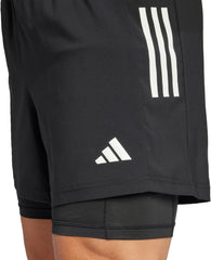 Own The Run ClimaCool 2 In 1 Mens Running Shorts - Black