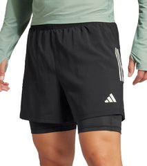 Own The Run ClimaCool 2 In 1 Mens Running Shorts - Black