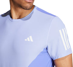 Own The Run Colourblock Short Sleeve Mens Running Top - Blue
