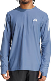 Own The Run Long Sleeve Mens Running Top - Blue