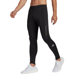 Own The Run Mens Long Running Tights - Black