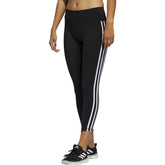 Believe This 2.0 3 Stripes High Rise Womens 7/8 Training Tights - Black