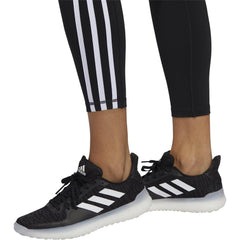Believe This 2.0 3 Stripes High Rise Womens 7/8 Training Tights - Black