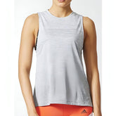 Boxtank Melange Womens Vest Tank Top - White
