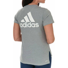 Logo Go To Short Sleeve Womens Training Top - Grey