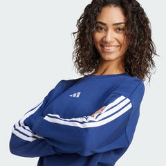 Women's Essentials 3-Stripes Fleece Sweatshirt