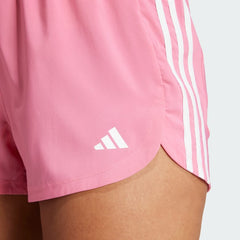 Women's Pacer Training 3 Stripes Woven High Rise Shorts
