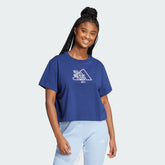 Women's Tech Illustrate Graphic Loose Fit Crop Tee