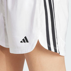 Women's Pacer Training 3-Stripes Woven Mid-Rise Shorts