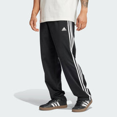 Men's Primegreen Essentials Warm-Up Open Hem 3-Stripes Track Pants