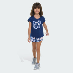 Kids' Two-Piece Cap Sleeve Tee and Woven Shorts Set