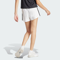 Women's Pacer Training 3-Stripes Woven Mid-Rise Shorts