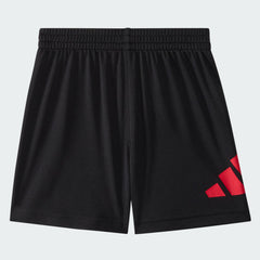 Kids' Two Piece Short Sleeve Cotton Tee and Elastic Waistband Logo Shorts Set
