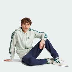 Men's Essentials French Terry 3-Stripes Full-Zip Hoodie
