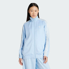 Women's Originals Satin Ruffle 3-Stripes Firebird Track Jacket