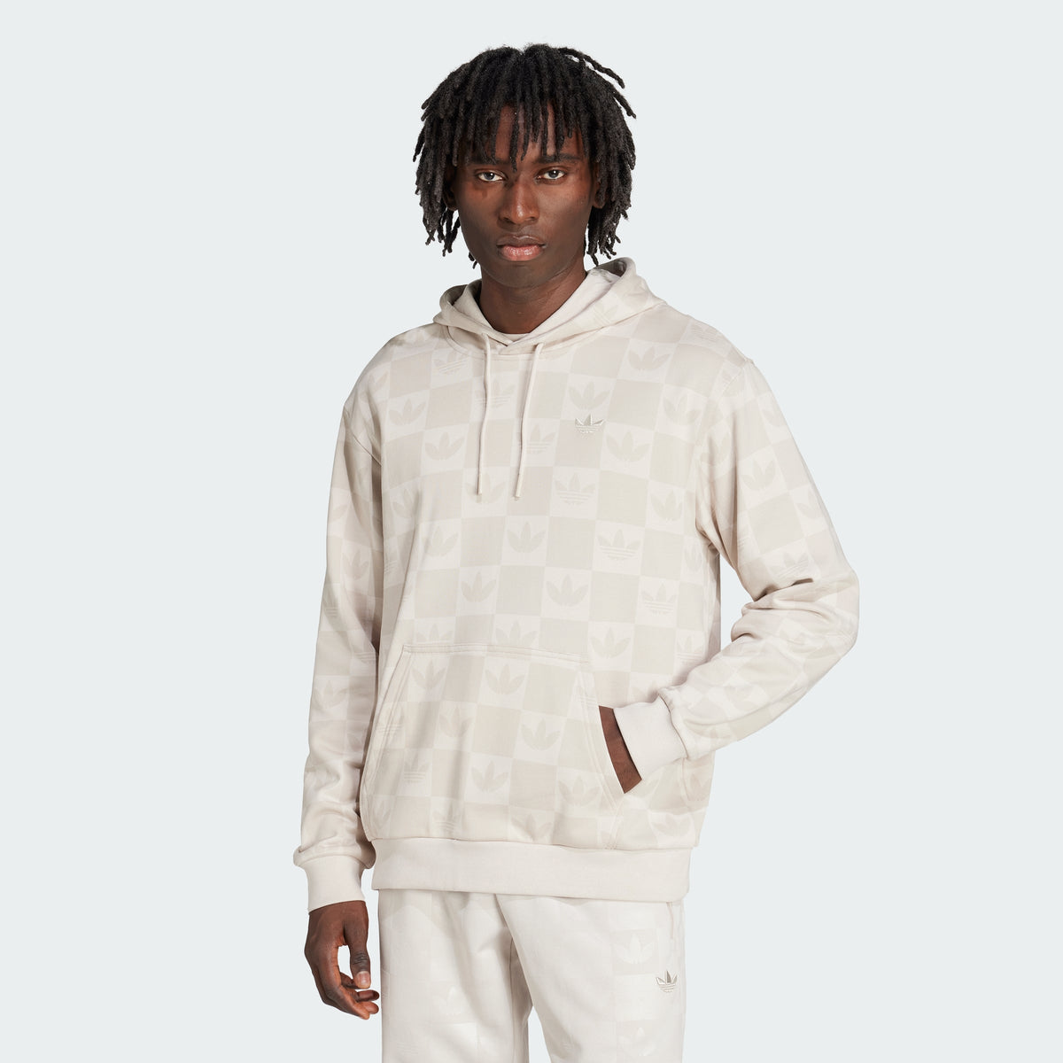 Men's Monogram All Over Print Loose Hoodie