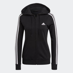 Women's Essentials French Terry 3-Stripes Full-Zip Hoodie
