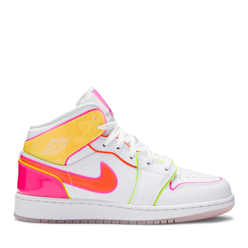 Air Jordan1 Mid Gs Edge Glow