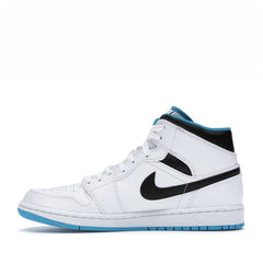 Air Jordan1 Mid White Laser Blue
