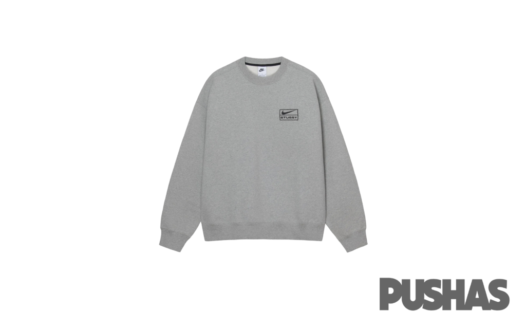 x Stussy Crew 'Fleece Grey' SS23