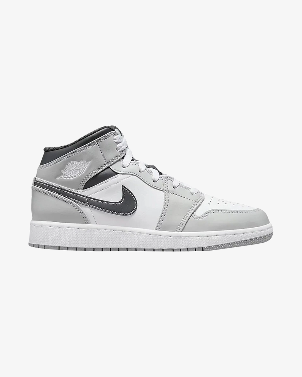 Air Jordan1 Mid Gs Light Smoke Grey Anthracite