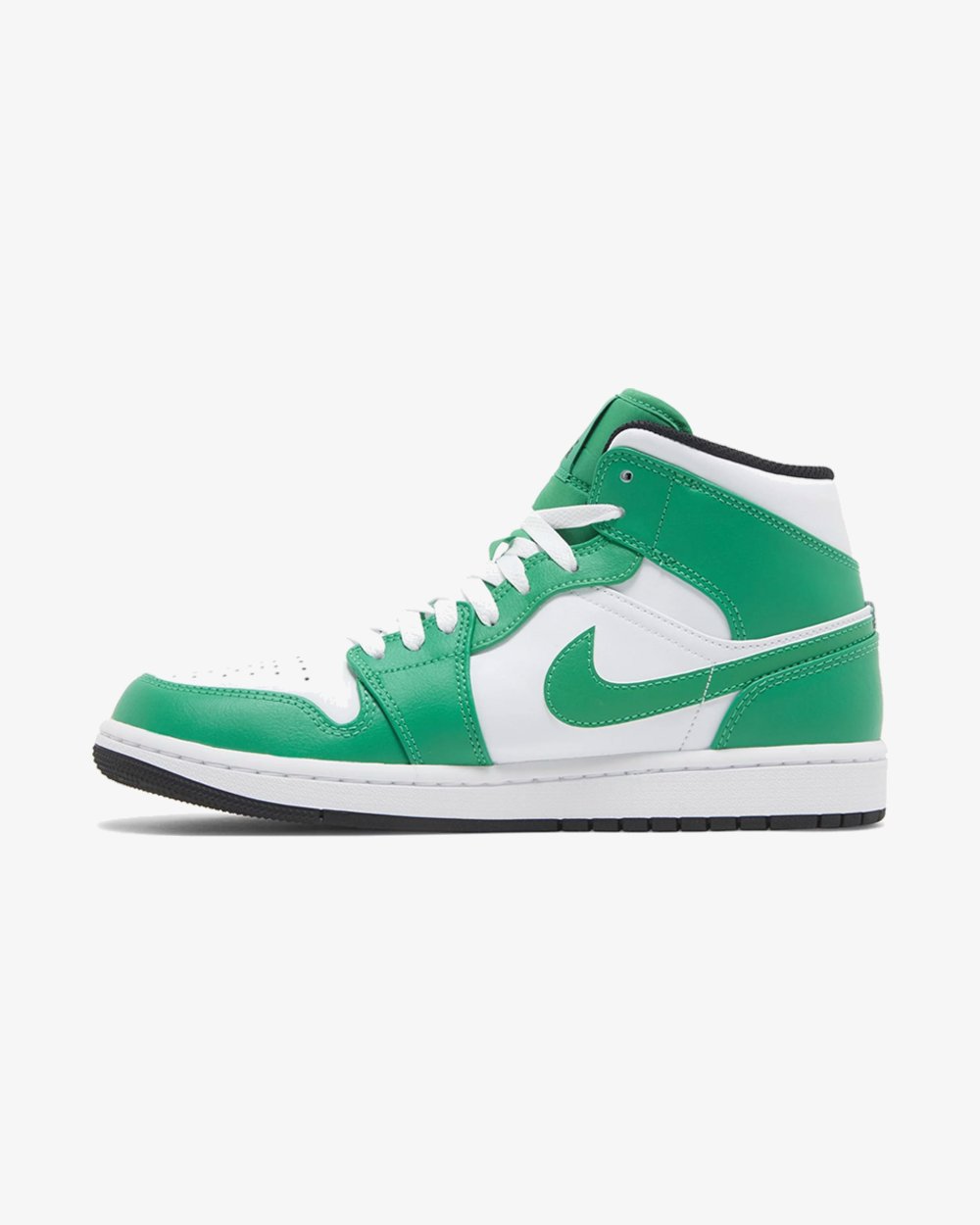Air Jordan1 Mid White Lucky Green