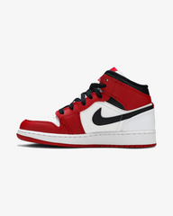 Air Jordan1 Mid Chicago White Heel Gs
