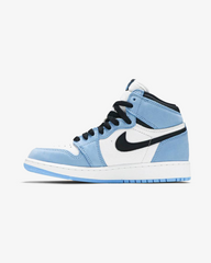 Air Jordan1 Retro High White University Blue Black Gs