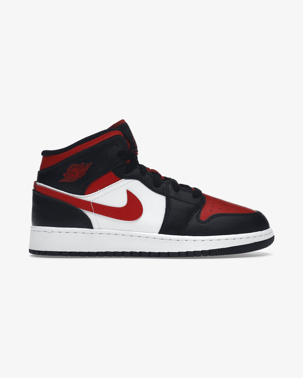 Air Jordan1 Mid Bred Toe 2022 Gs