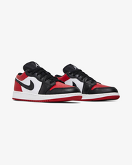 Air Jordan1 Low Bred Toe Gs