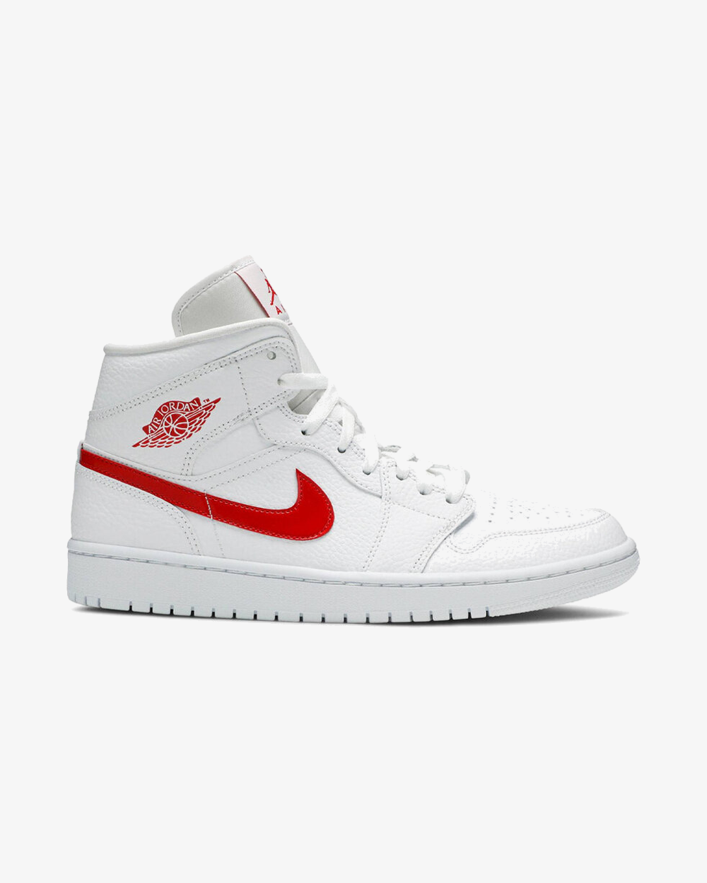 Air Jordan1 Mid Wmns White University Red