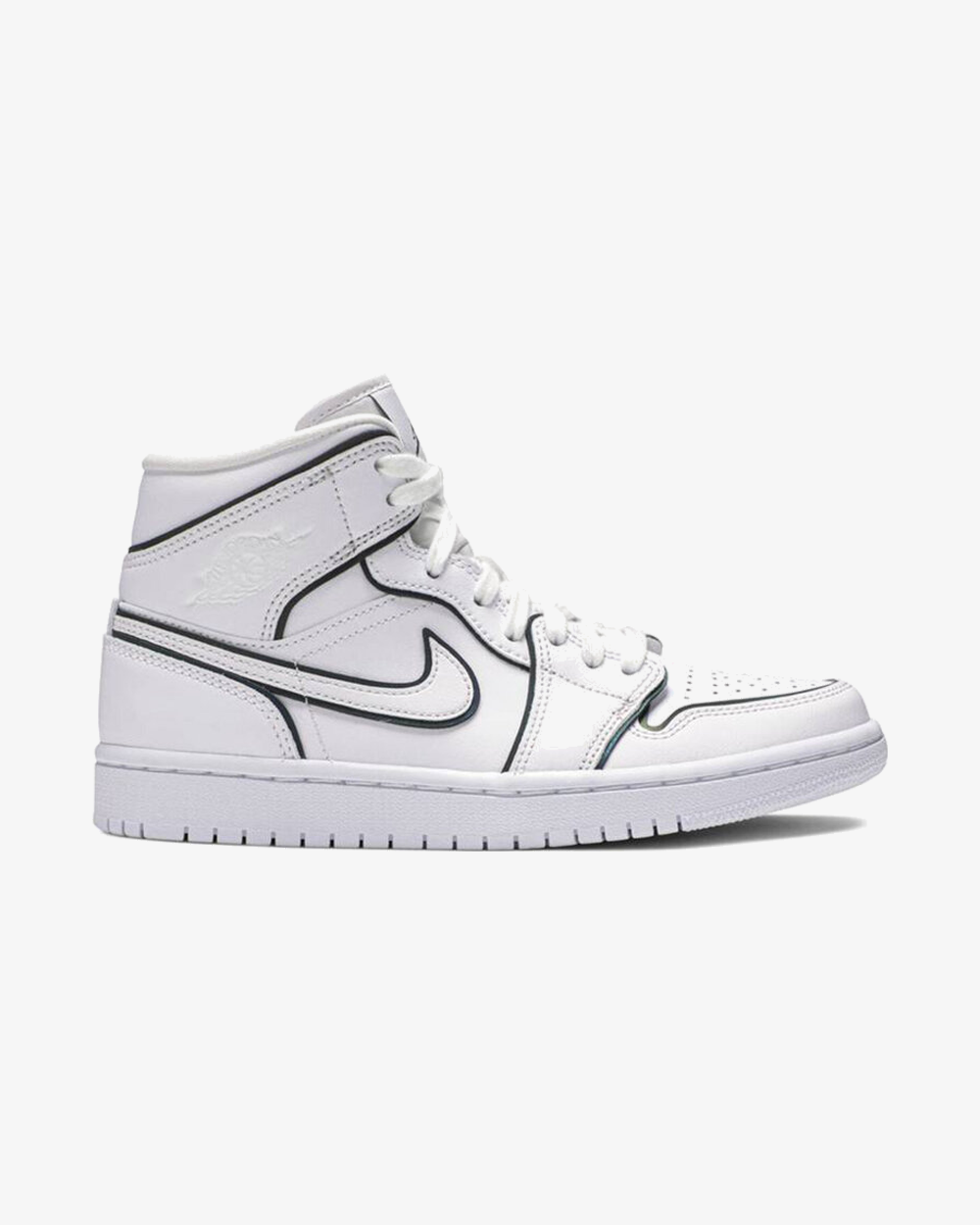 Air Jordan1 Mid Se Wmns Iridescent Reflective White