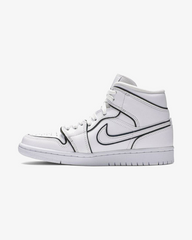 Air Jordan1 Mid Se Wmns Iridescent Reflective White