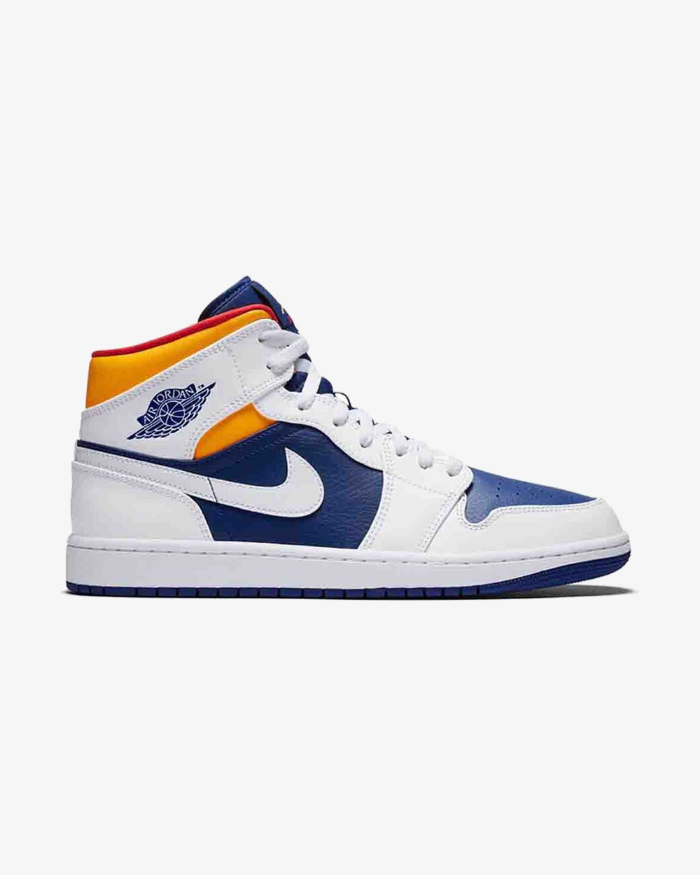Air Jordan1 Mid Royal Blue Laser Orange Gs