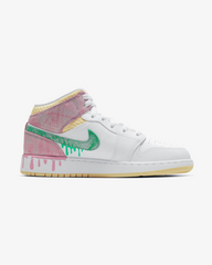 Air Jordan1 Mid Se Paint Drip Gs