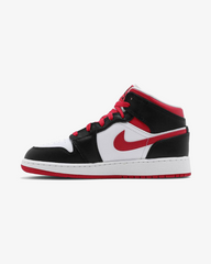Air Jordan1 Mid Gs White Very Berry