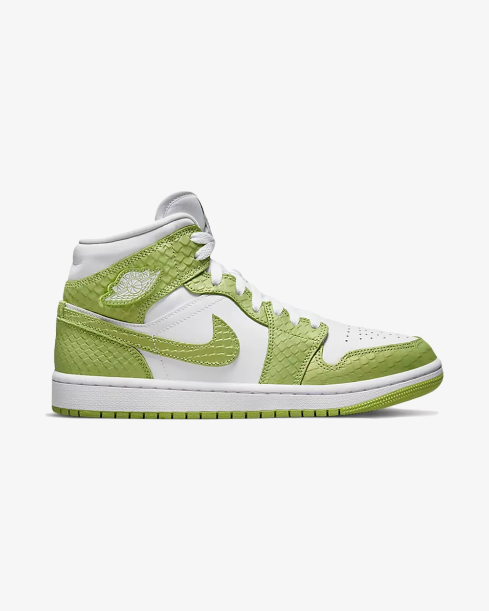 Air Jordan1 Mid Wmns Se Green Python
