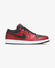 Air Jordan1 Low Reverse Bred Pebbled Swoosh