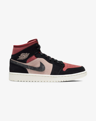 Air Jordan1 Mid Burgundy Canyon Rust Dusty Pink