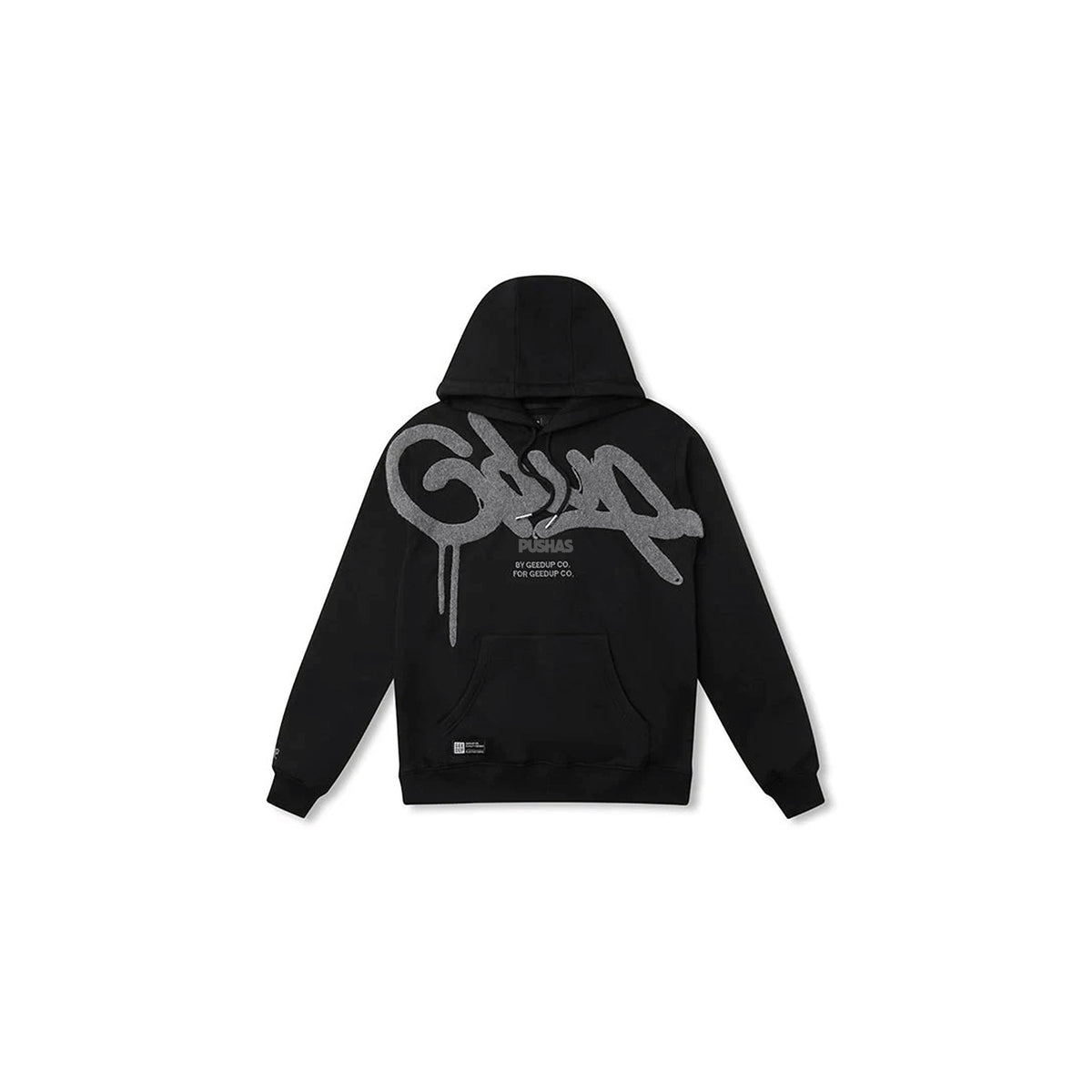 Geedup Handstyle Hoodie 'Black/ Grey' (2024)
