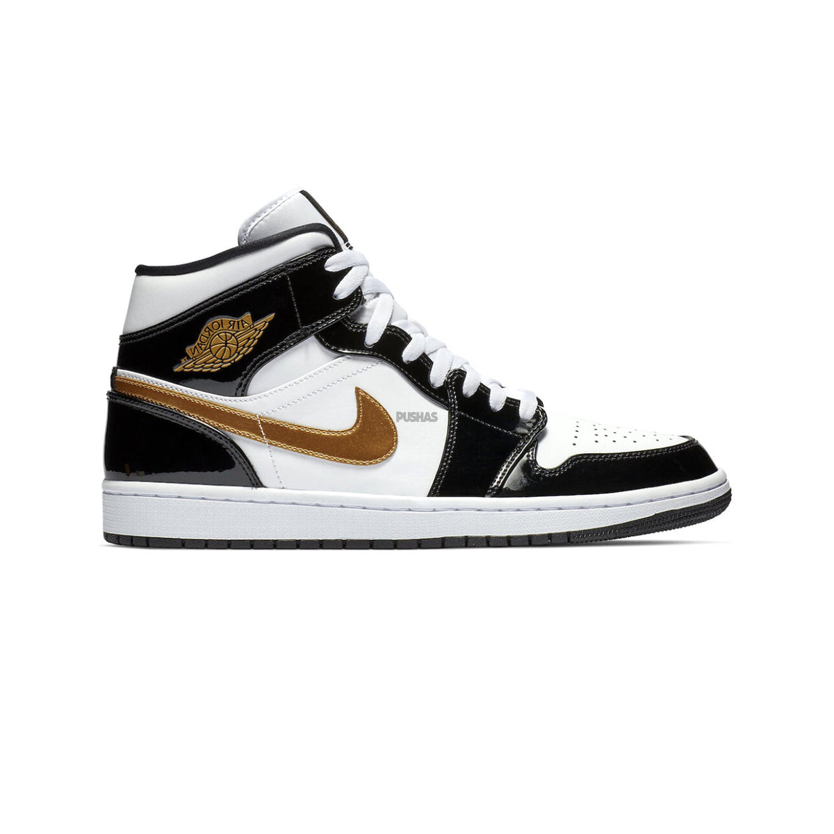 1 Mid 'Patent Black White Gold' (2019)
