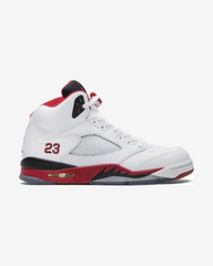 Air Jordan5 Retro Fire Red Black Tongue White 2013 (New)