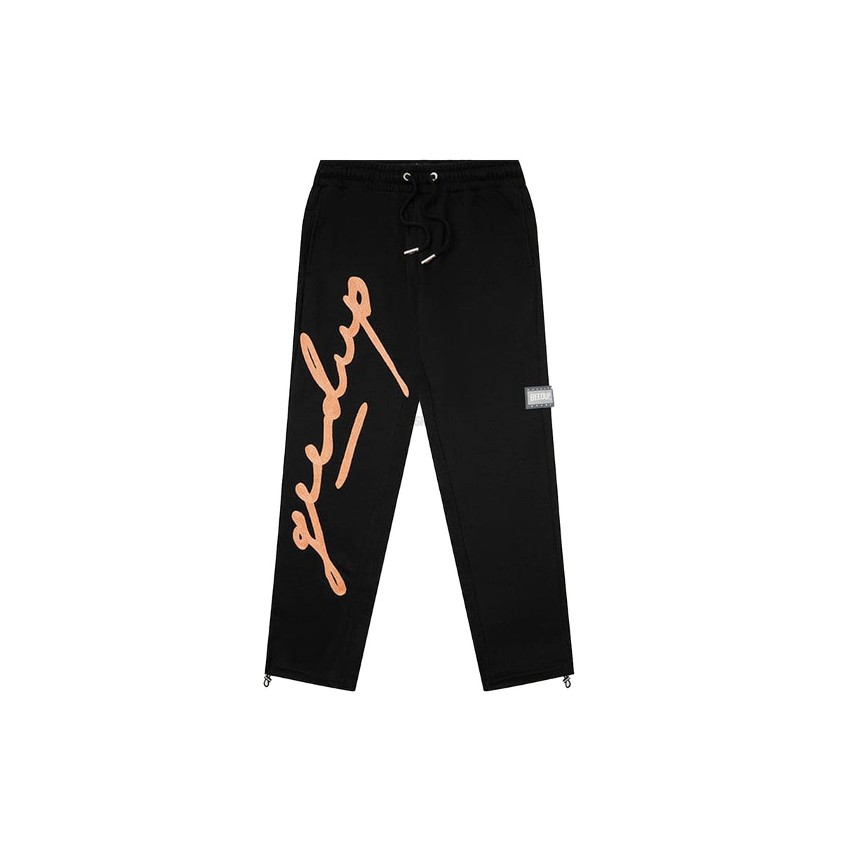 Geedup Signature Trackpants 'Black/ Peach' (2024)
