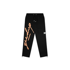 Geedup Signature Trackpants 'Black/ Peach' (2024)