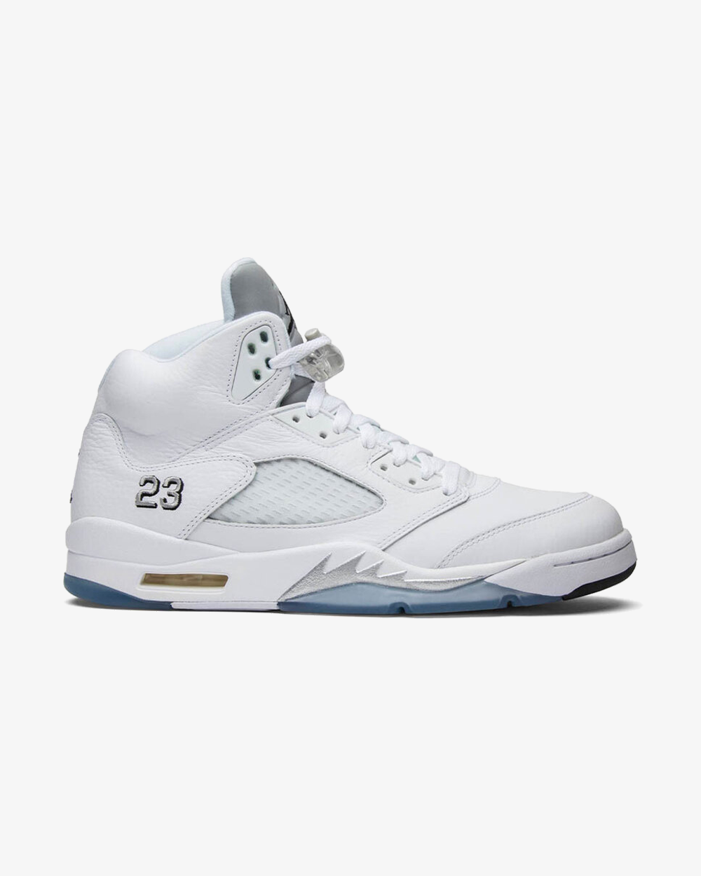 Air Jordan5 Metallic White