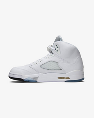 Air Jordan5 Metallic White