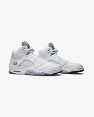 Air Jordan5 Metallic White